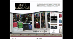Desktop Screenshot of justluggage.co.za